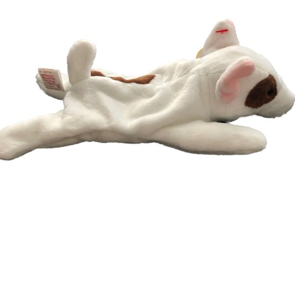Ty Beanie Babies " Butch" Bull Terrier Puppy Dog Plush 1999 Stuffed - Picture 3 of 9